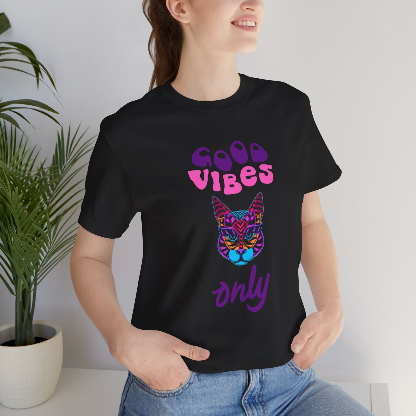 Good Vibes Only Cat Tee
