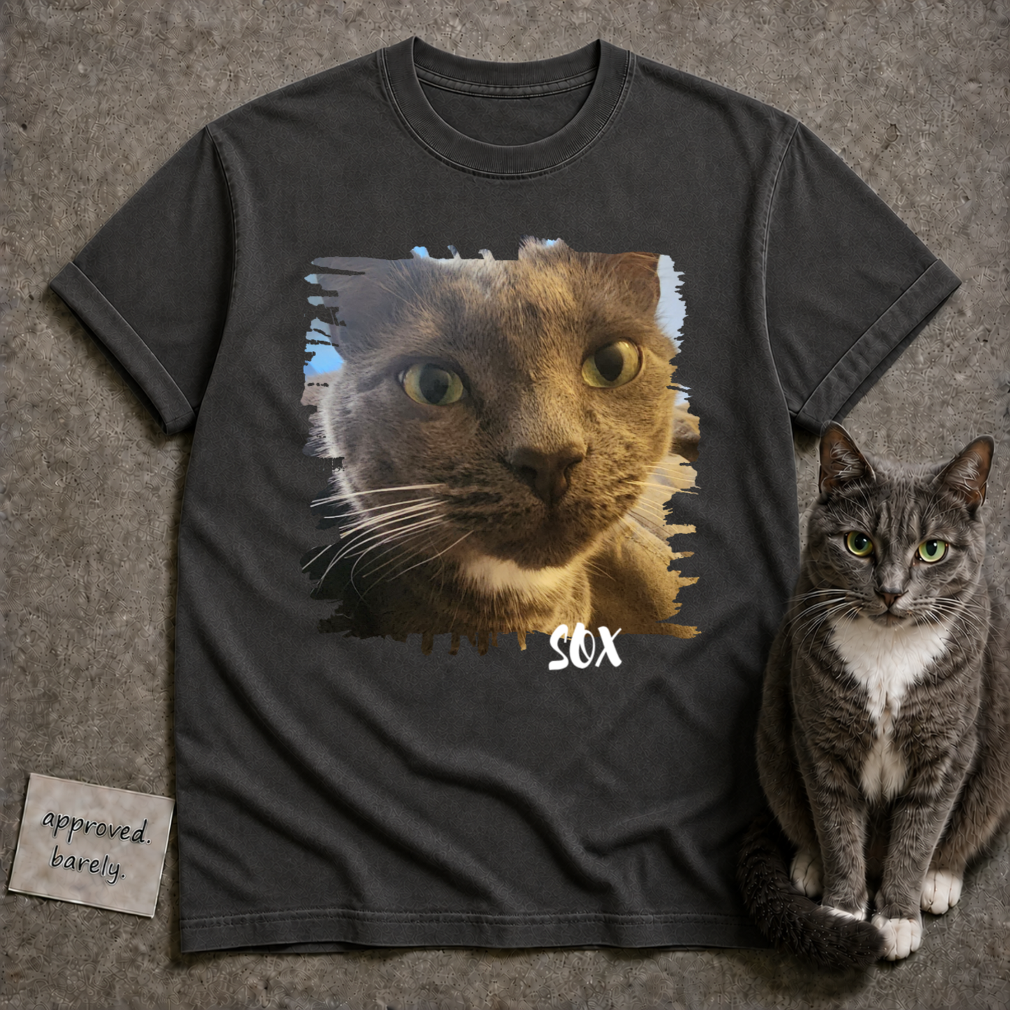 Custom Cat Photo Tee