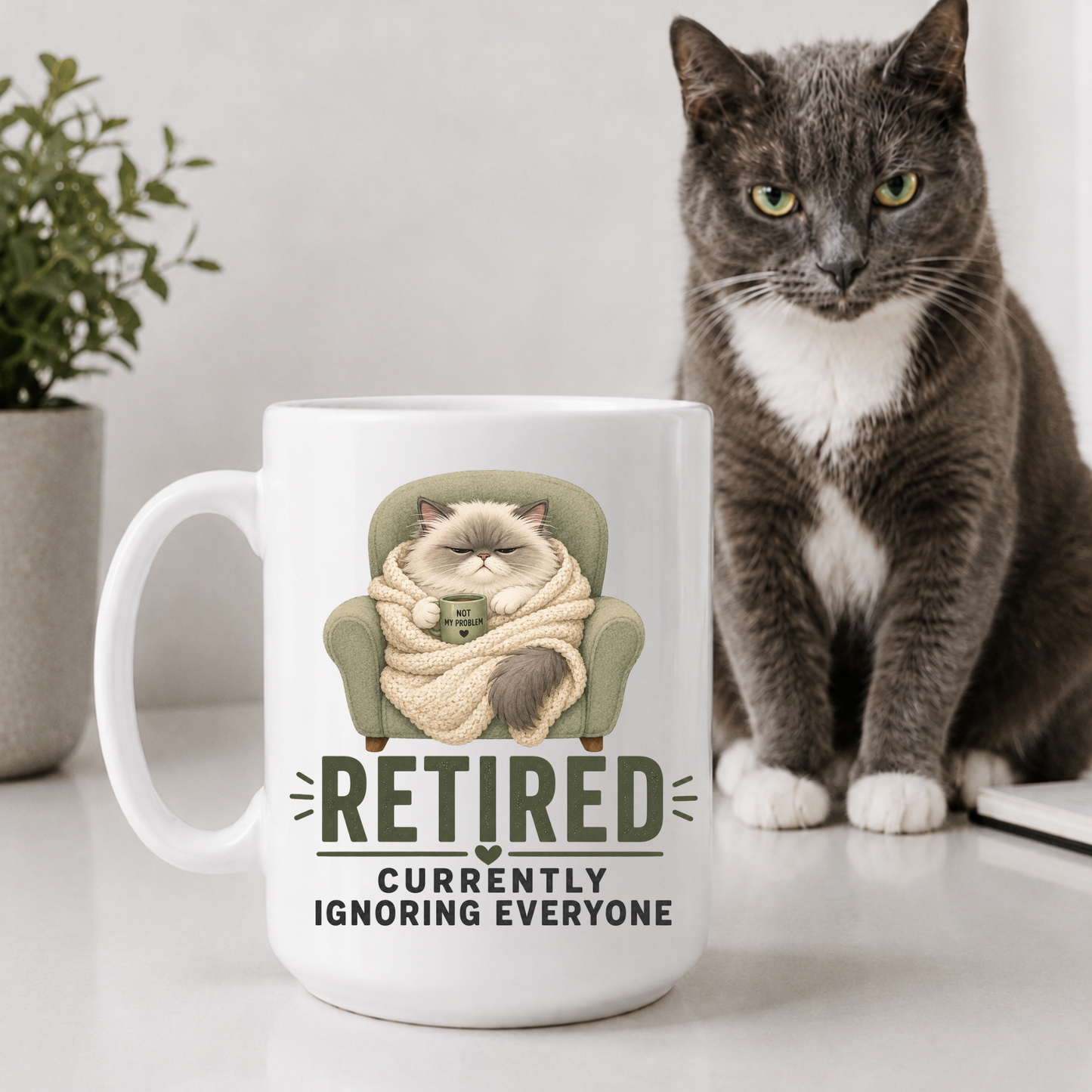 Retired Currently Ignoring Everyone Mug