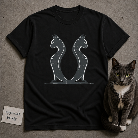 Two Cats Standoff Tee