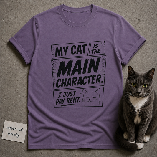 My Cat Is The Main Character Tee