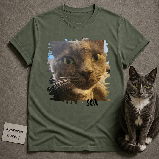 Custom Cat Photo Tee