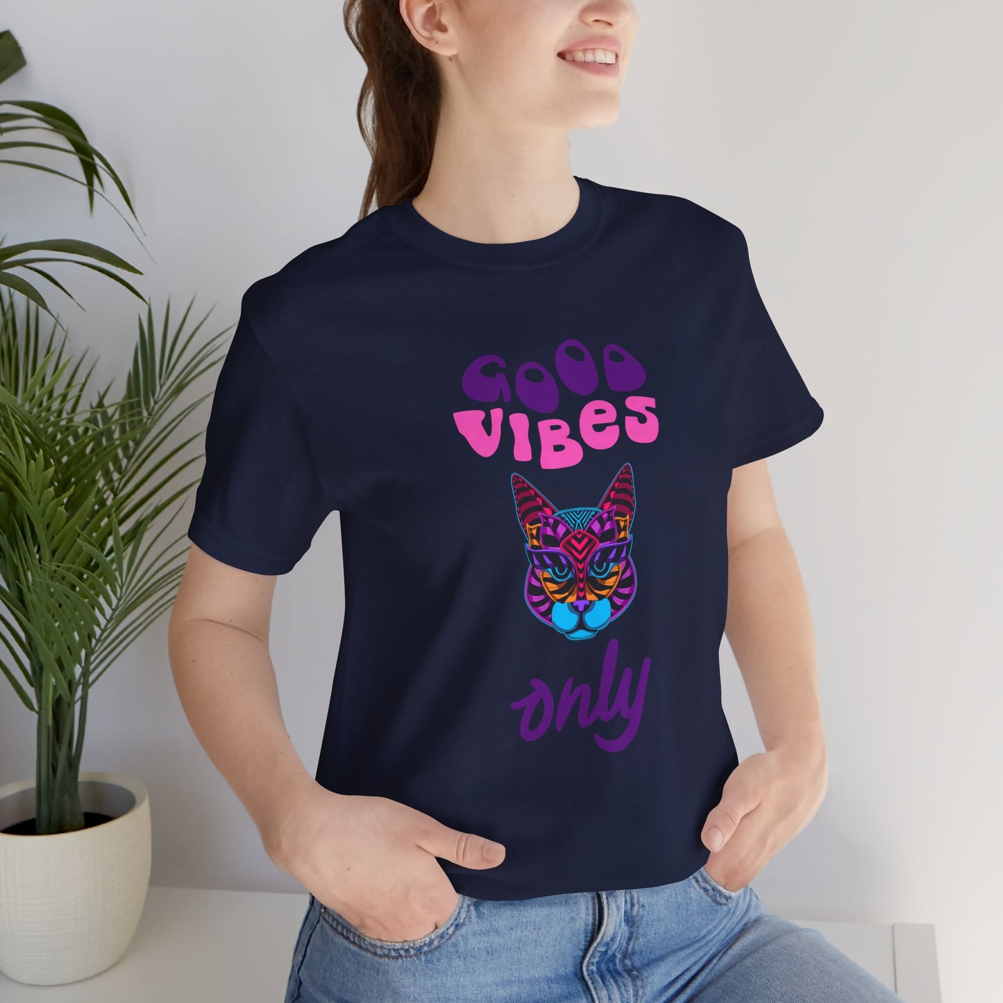 Good Vibes Only Cat Tee