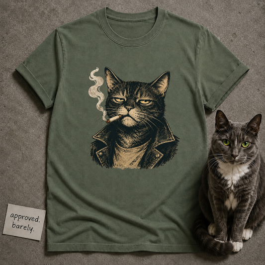 Smoking Cat Tee