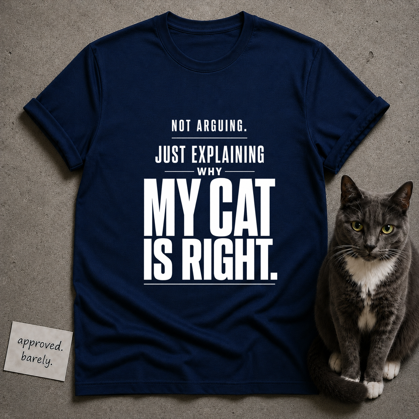 Not Arguing, Just Explaining Why My Cat Is Right Tee