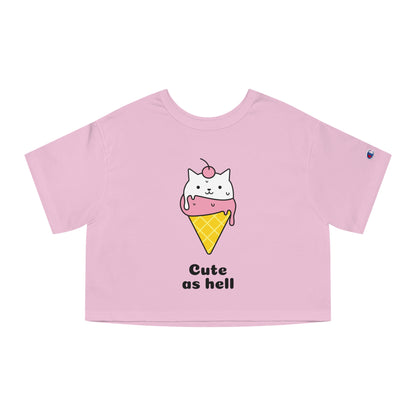 Cute As Hell Cat Ice Cream Cone Tee – Funny Cat Lover Shirt