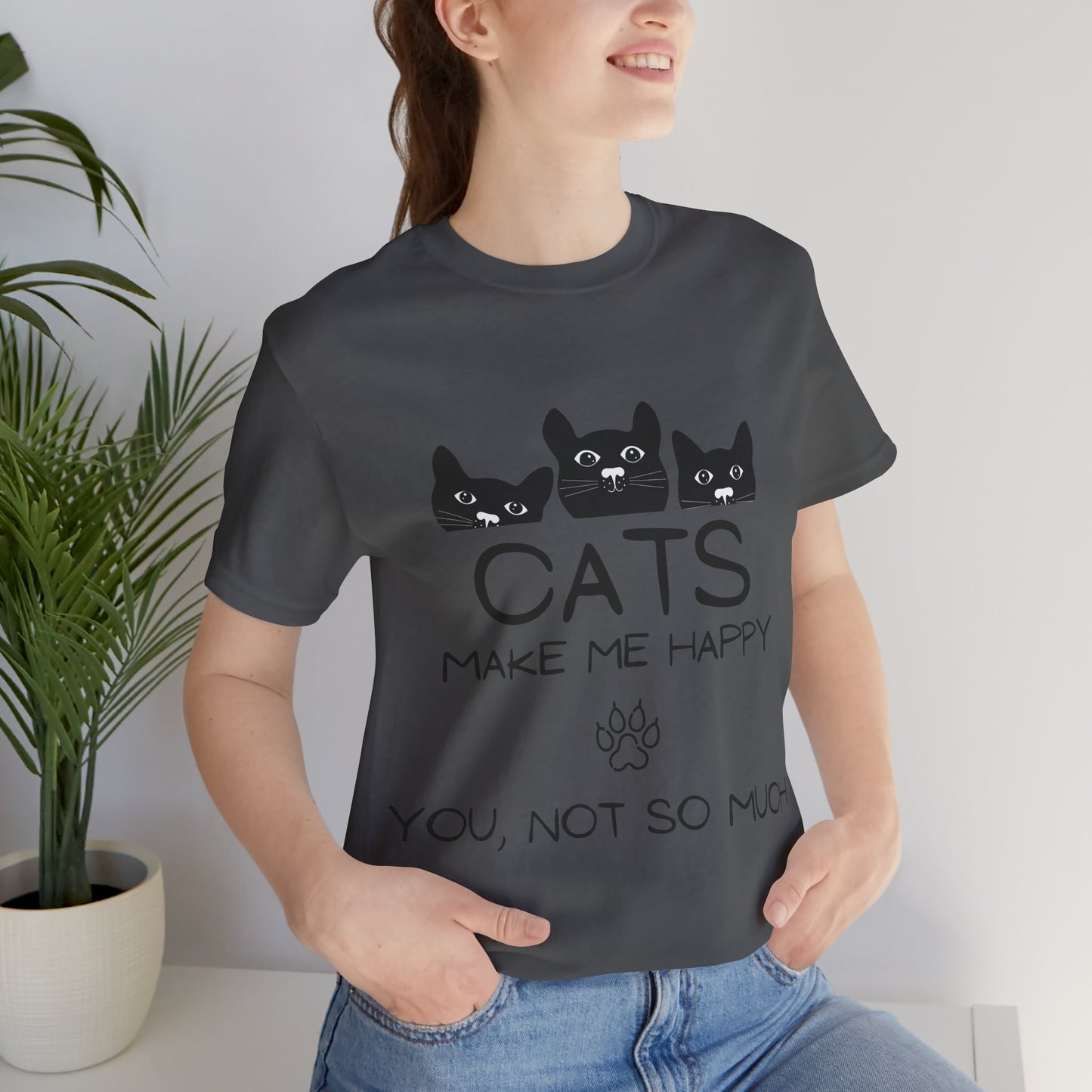 Cats Make Me Happy Tee