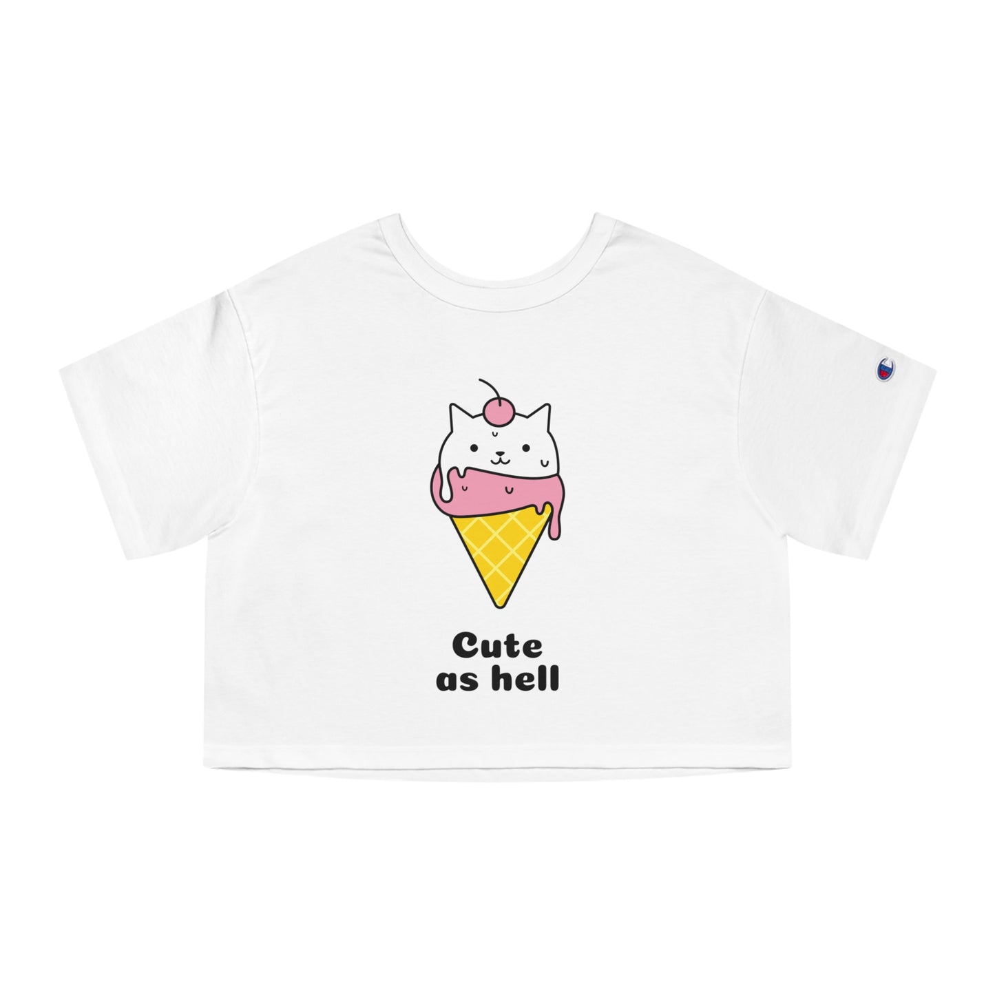 Cute As Hell Cat Ice Cream Cone Tee – Funny Cat Lover Shirt