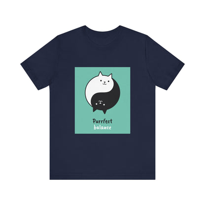 Purrfect Balance Yin Yang Cat Tee – Zen Style for Cat Lovers