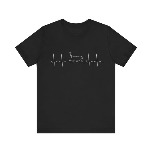 Cat Heartbeat Tee – For True Cat Lovers