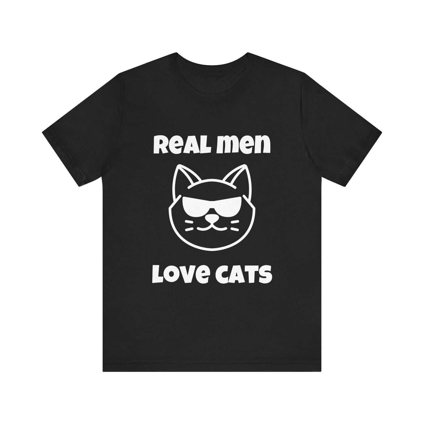 Real Men Love Cats Tee – Funny Cat Dad Shirt