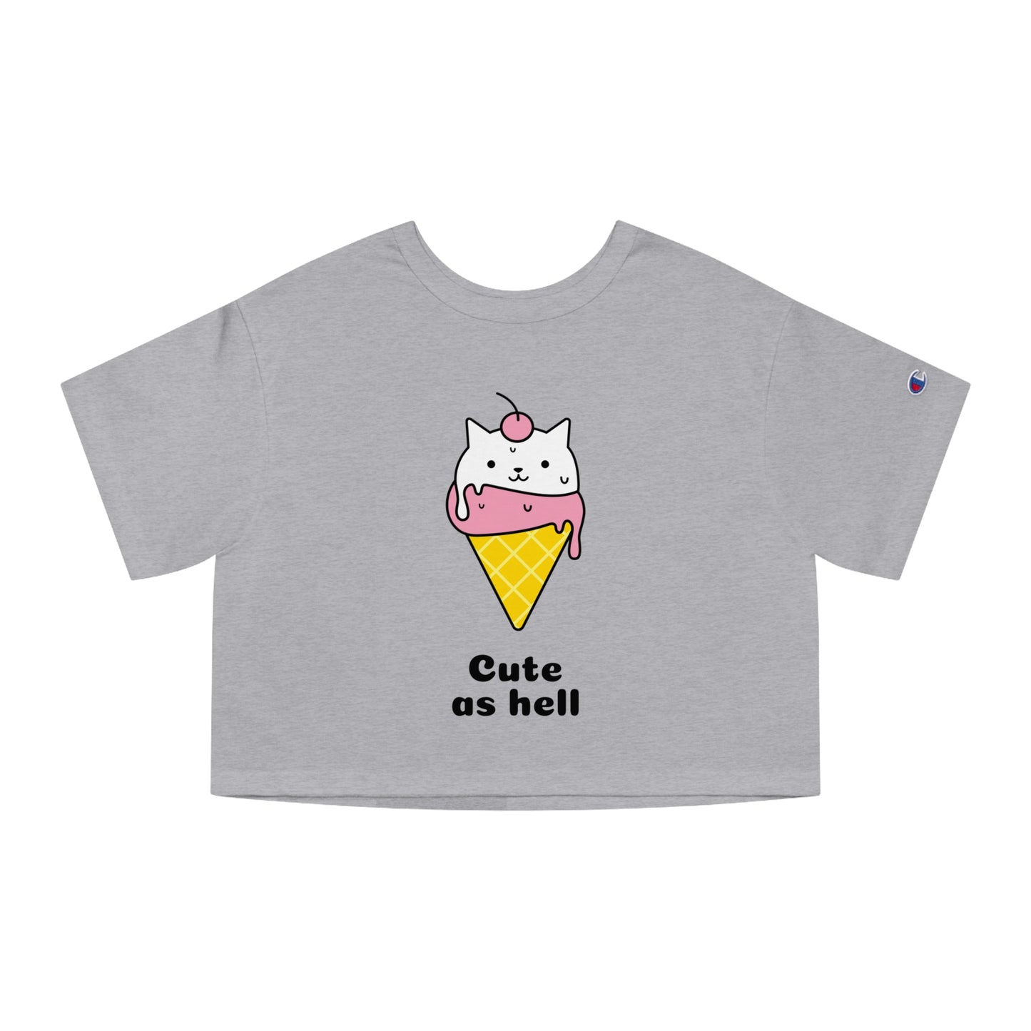 Cute As Hell Cat Ice Cream Cone Tee – Funny Cat Lover Shirt