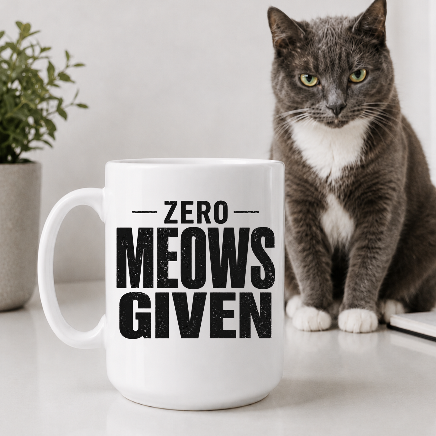 Zero Meows Given Mug