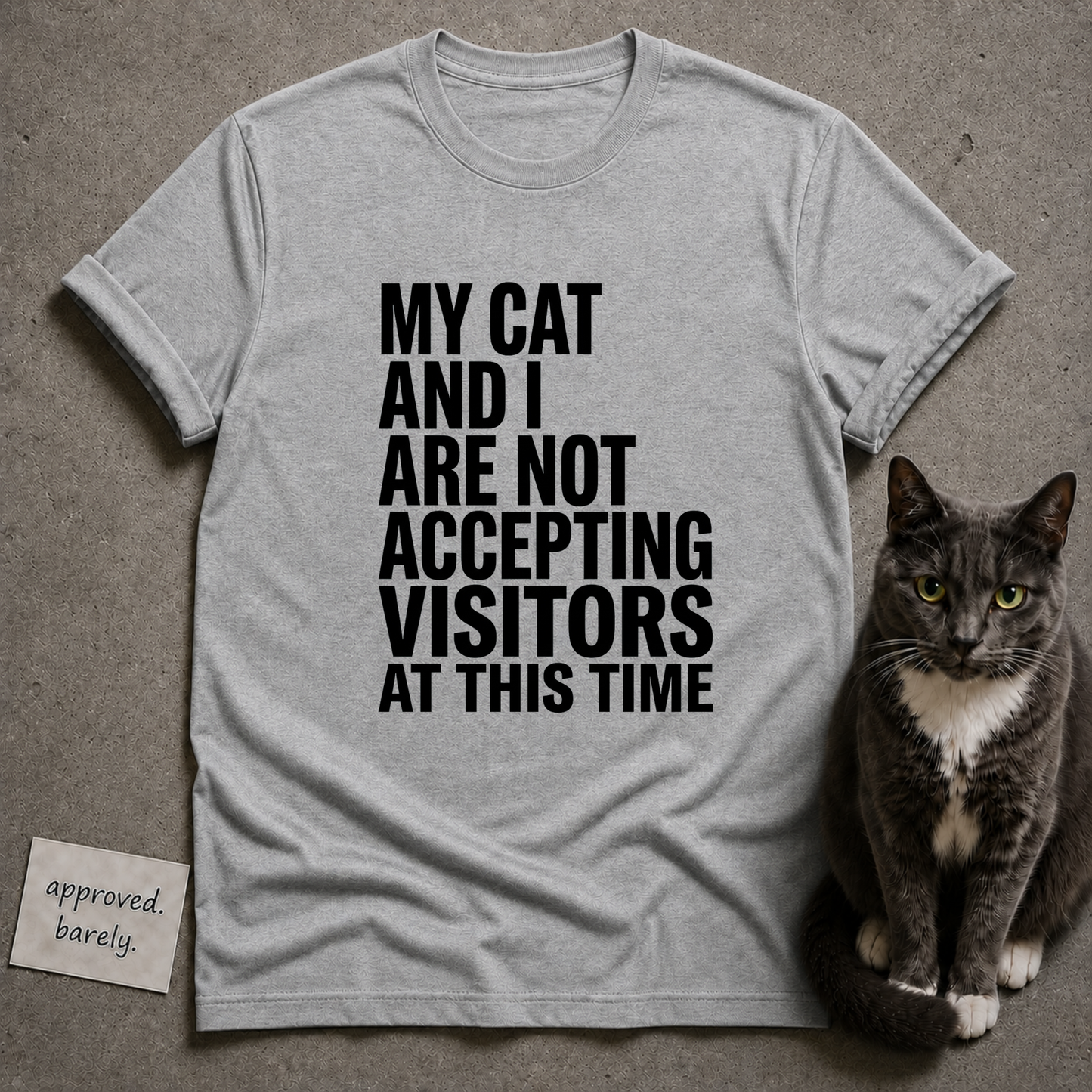 My Cat And I Are Not Accepting Visitors Tee