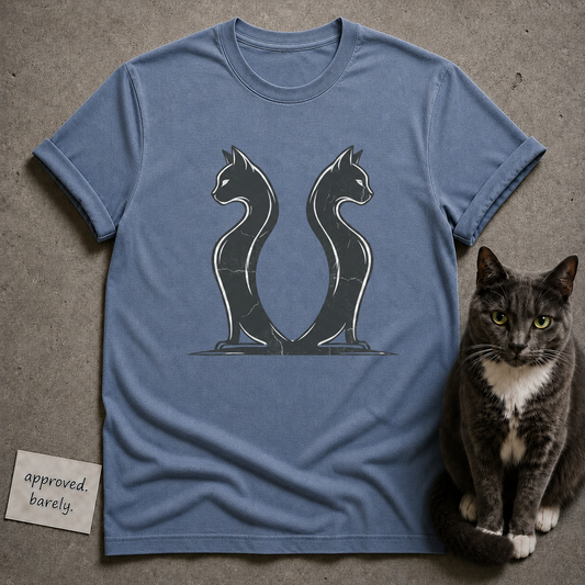 Two Cats Standoff Tee