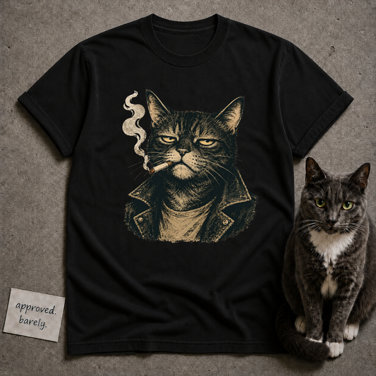 Smoking Cat Tee