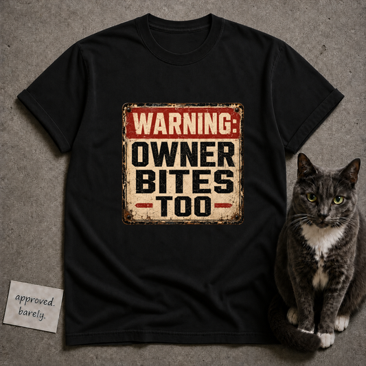 Warning Owner Bites Too Tee