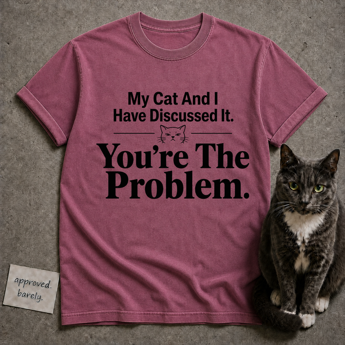 My Cat And I Have Discussed It You’re The Problem Tee
