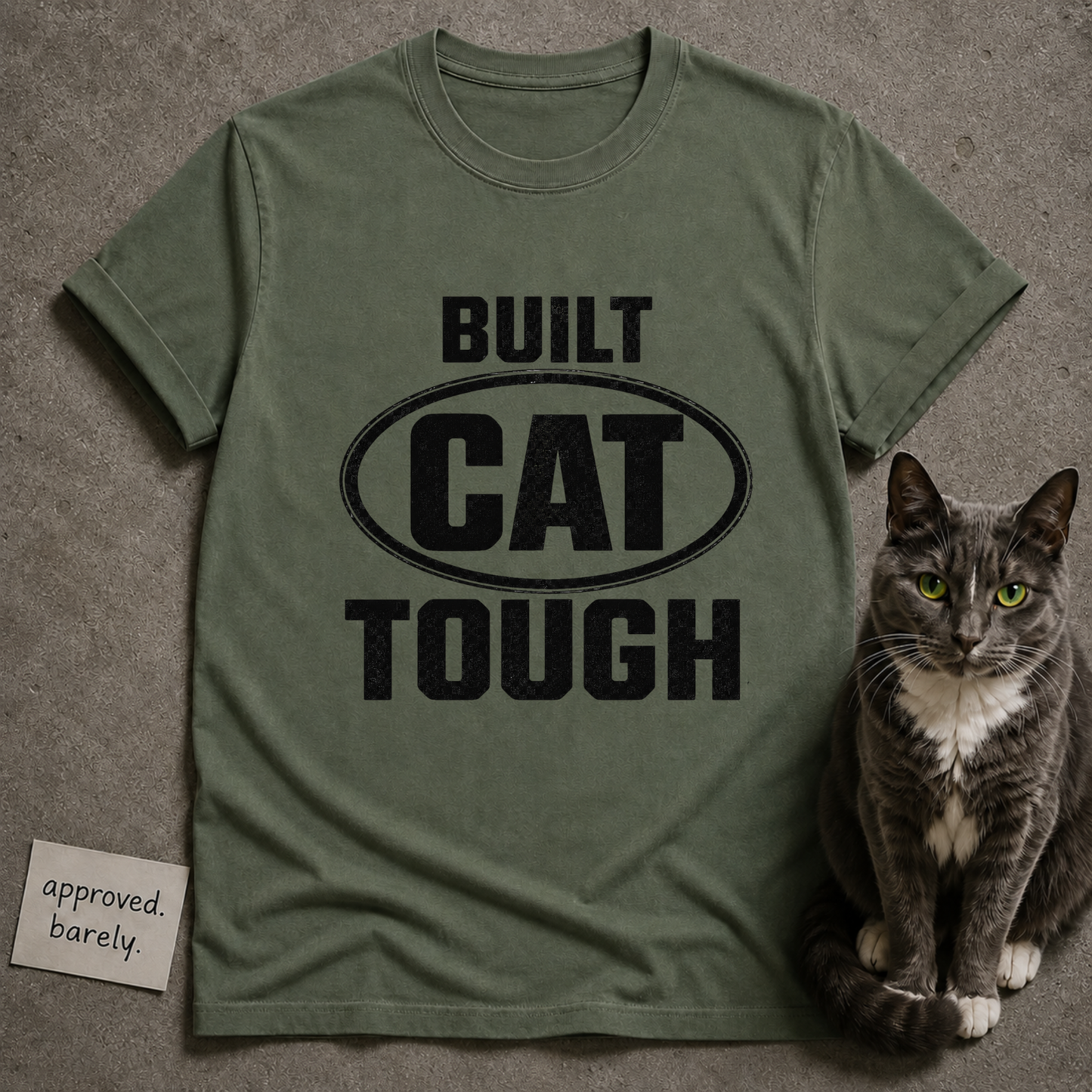 Built Cat Tough Tee