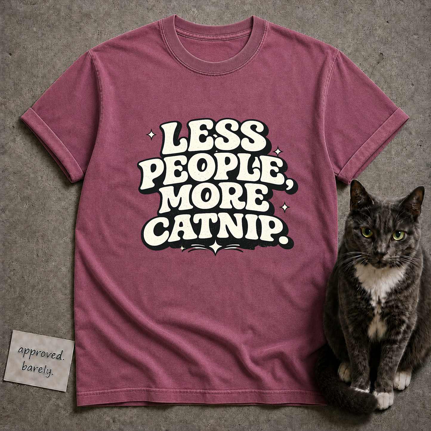 Less People More Catnip Tee