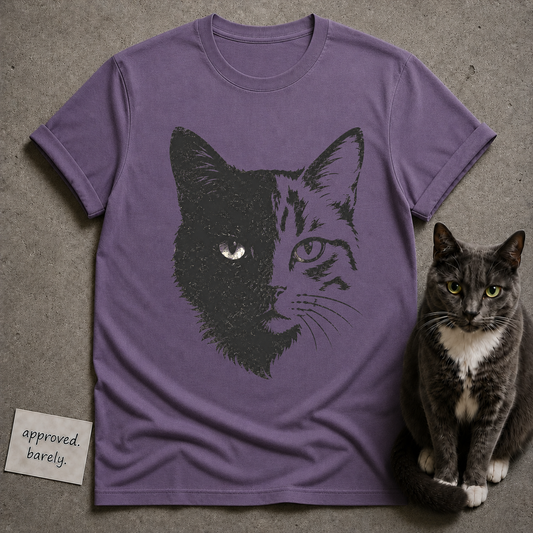 Split Face Cat Tee