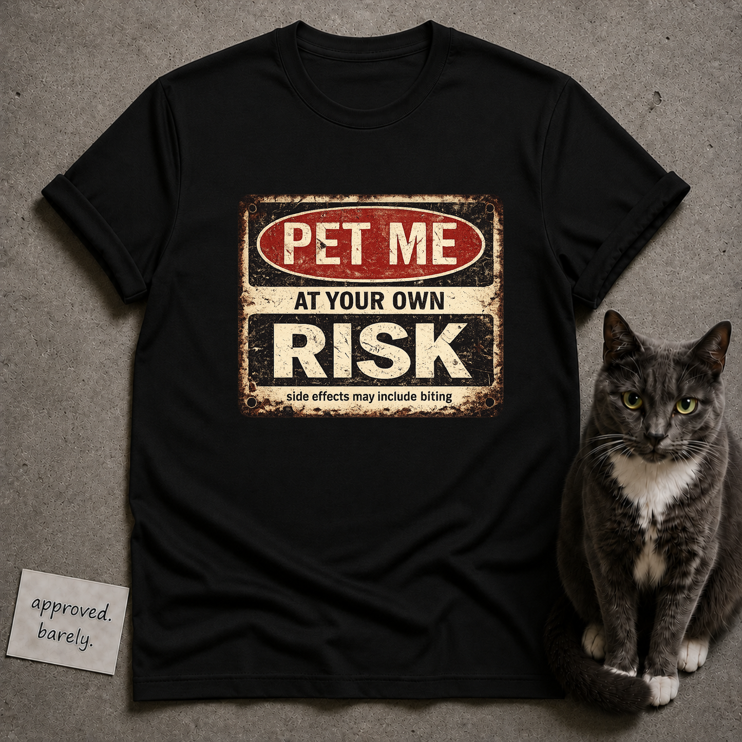 Pet Me At Your Own Risk T‑Shirt