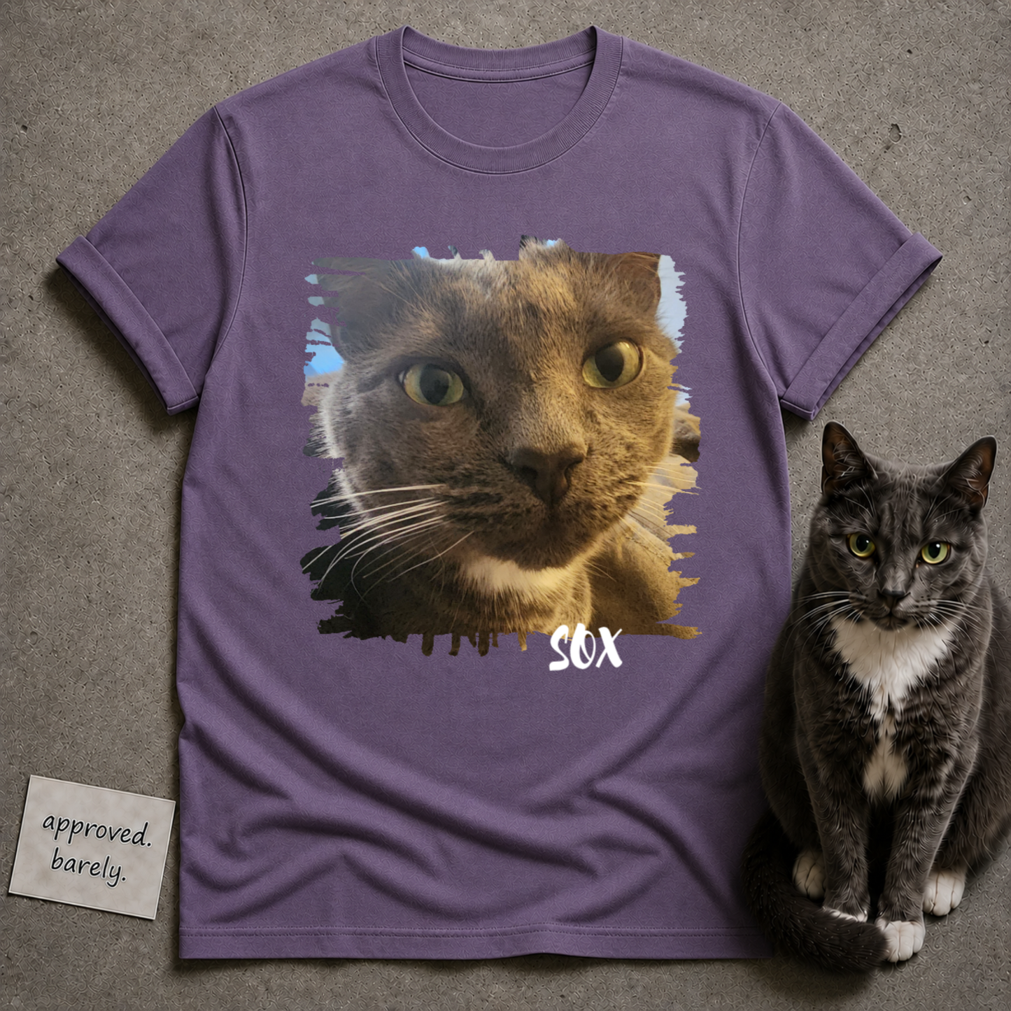 Custom Cat Photo Tee