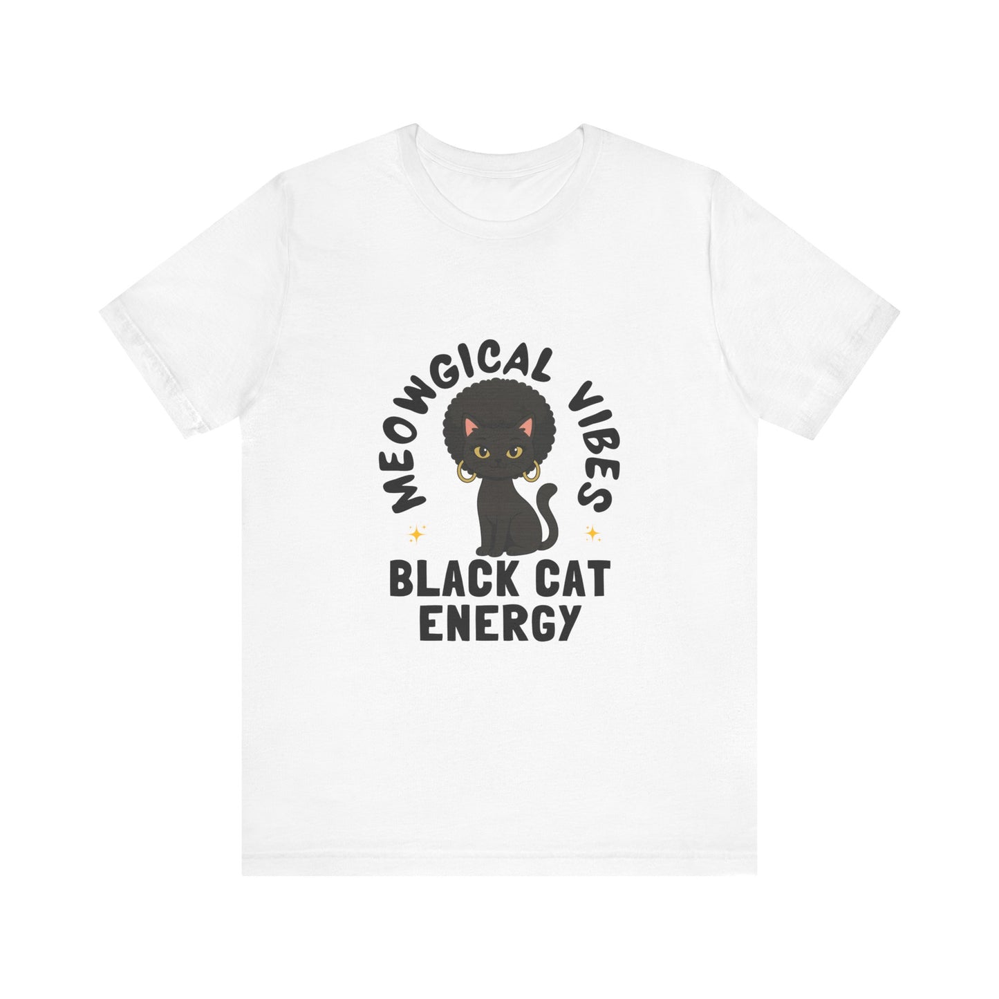 Meowgical Vibes – Black Cat Energy Tee
