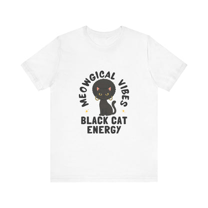 Meowgical Vibes – Black Cat Energy Tee
