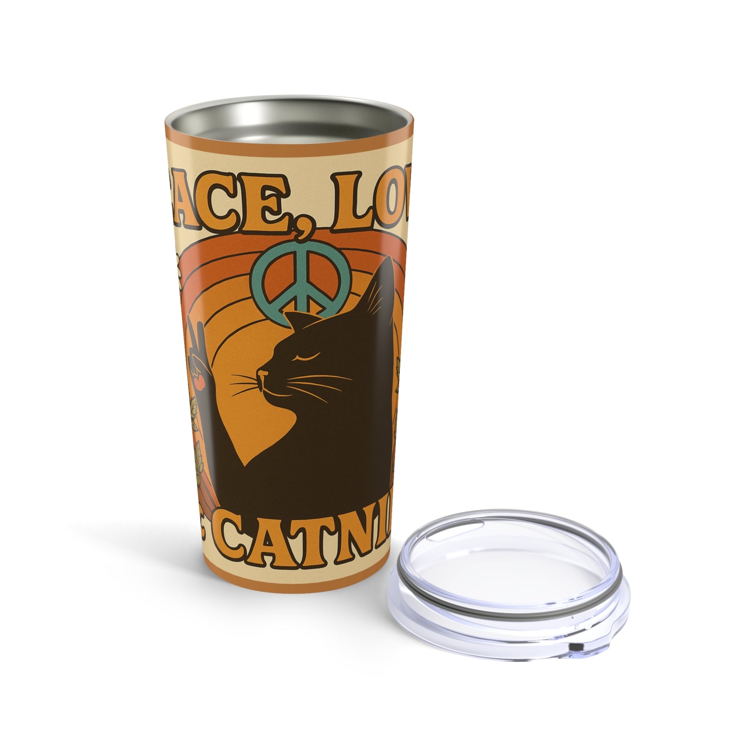 Peace, Love, & Catnip Tumbler 20oz