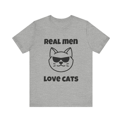Real Men Love Cats Tee – Funny Cat Dad Shirt