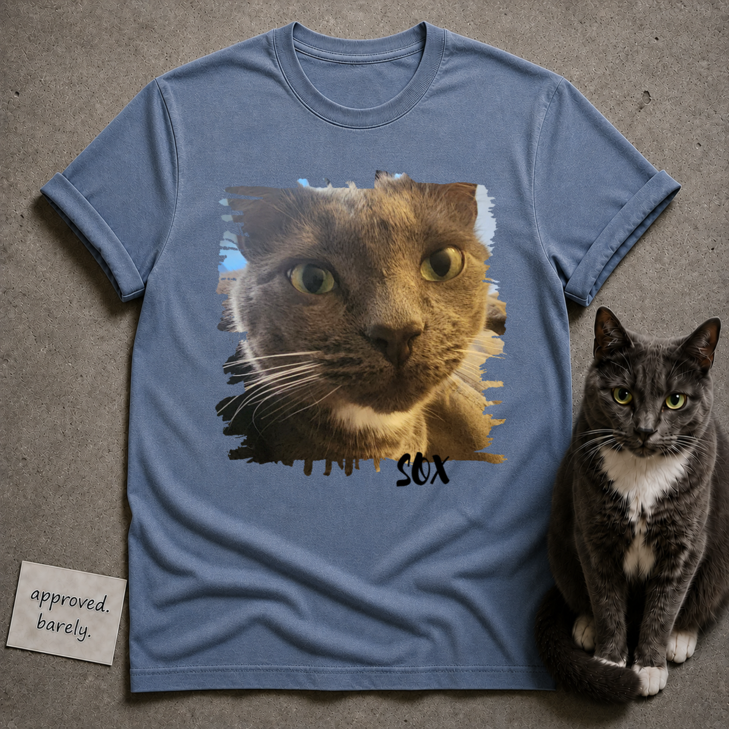 Custom Cat Photo Tee