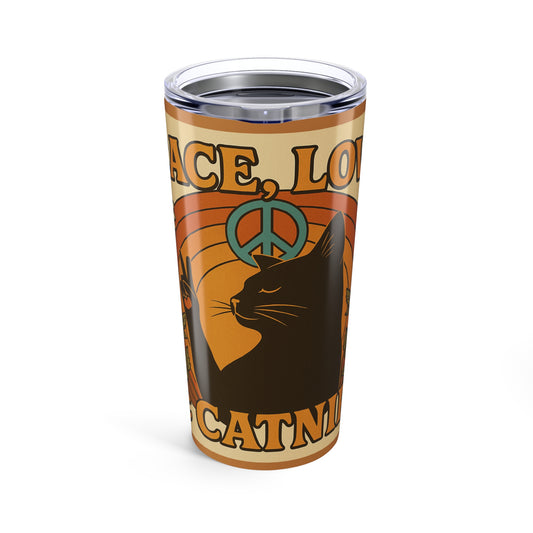 Peace, Love, & Catnip Tumbler 20oz