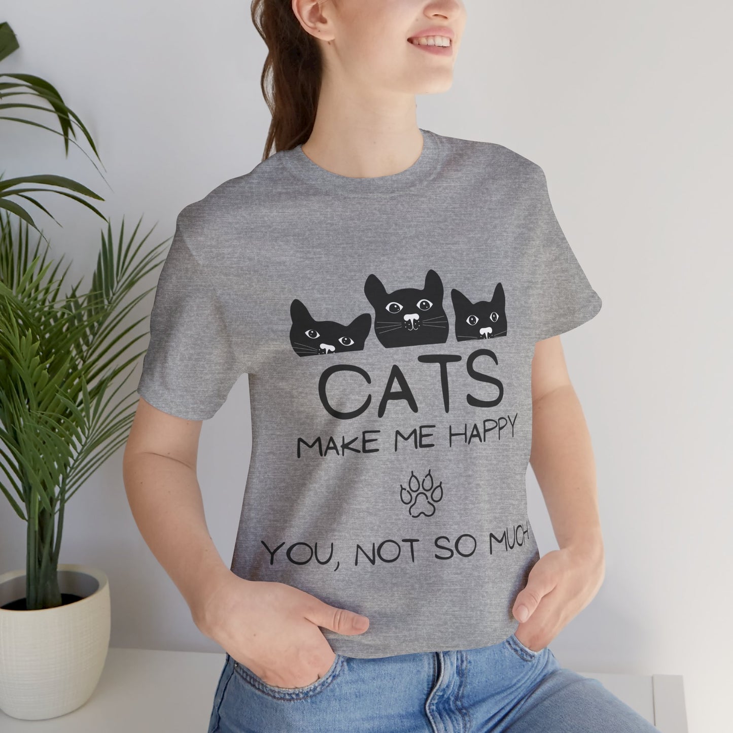Cats Make Me Happy Tee