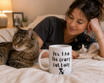 Yes, I Am The Crazy Cat Lady Mug
